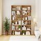 Natural Tier Bookcase with Open Shelves & Anti-Toppling Kits 6